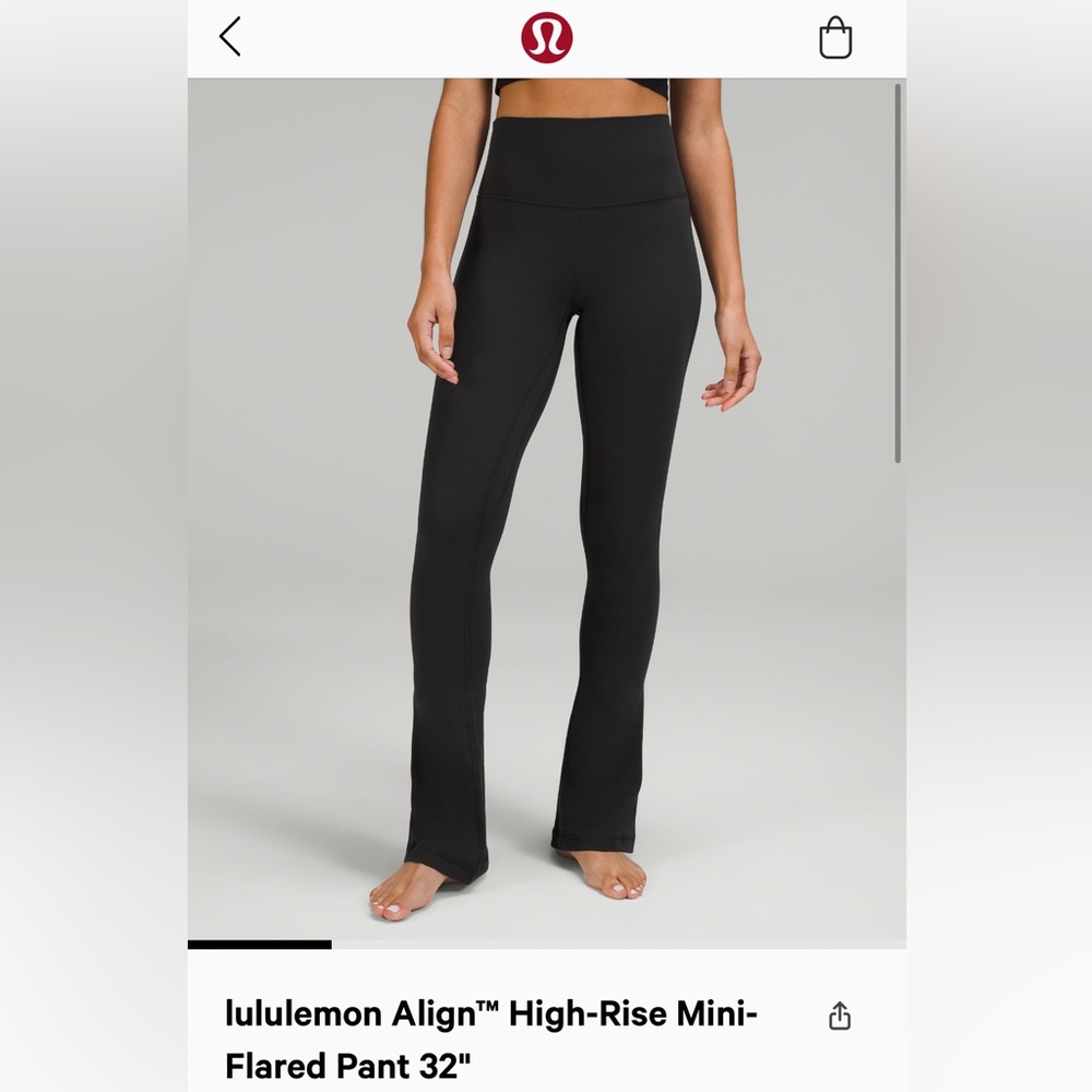 Lululemon Align High-rise mini flare pant 32”